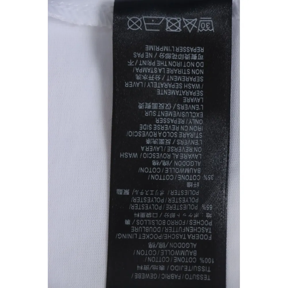 EM Sneakers Balenciaga 24ss Double B No Passing Print T-shirt White