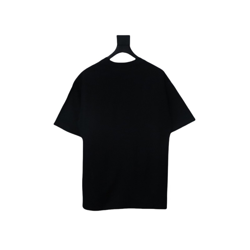 EM Sneakers Balenciaga 24ss Sanskrit Letters 3D Print T-shirt Black