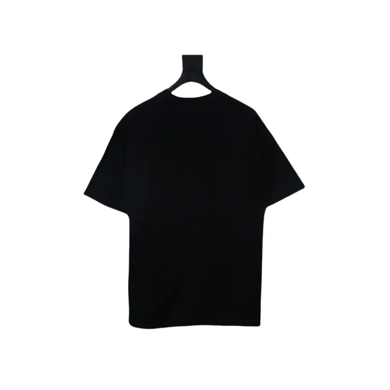 EM Sneakers Balenciaga 24ss Sanskrit Letters 3D Print T-shirt Black