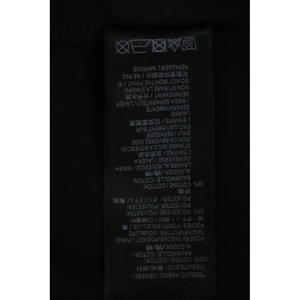 EM Sneakers Balenciaga 24ss Sanskrit Letters 3D Print T-shirt Black