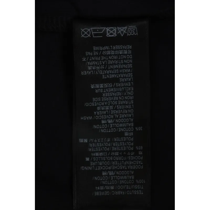 EM Sneakers Balenciaga 24ss Sanskrit Letters 3D Print T-shirt Black