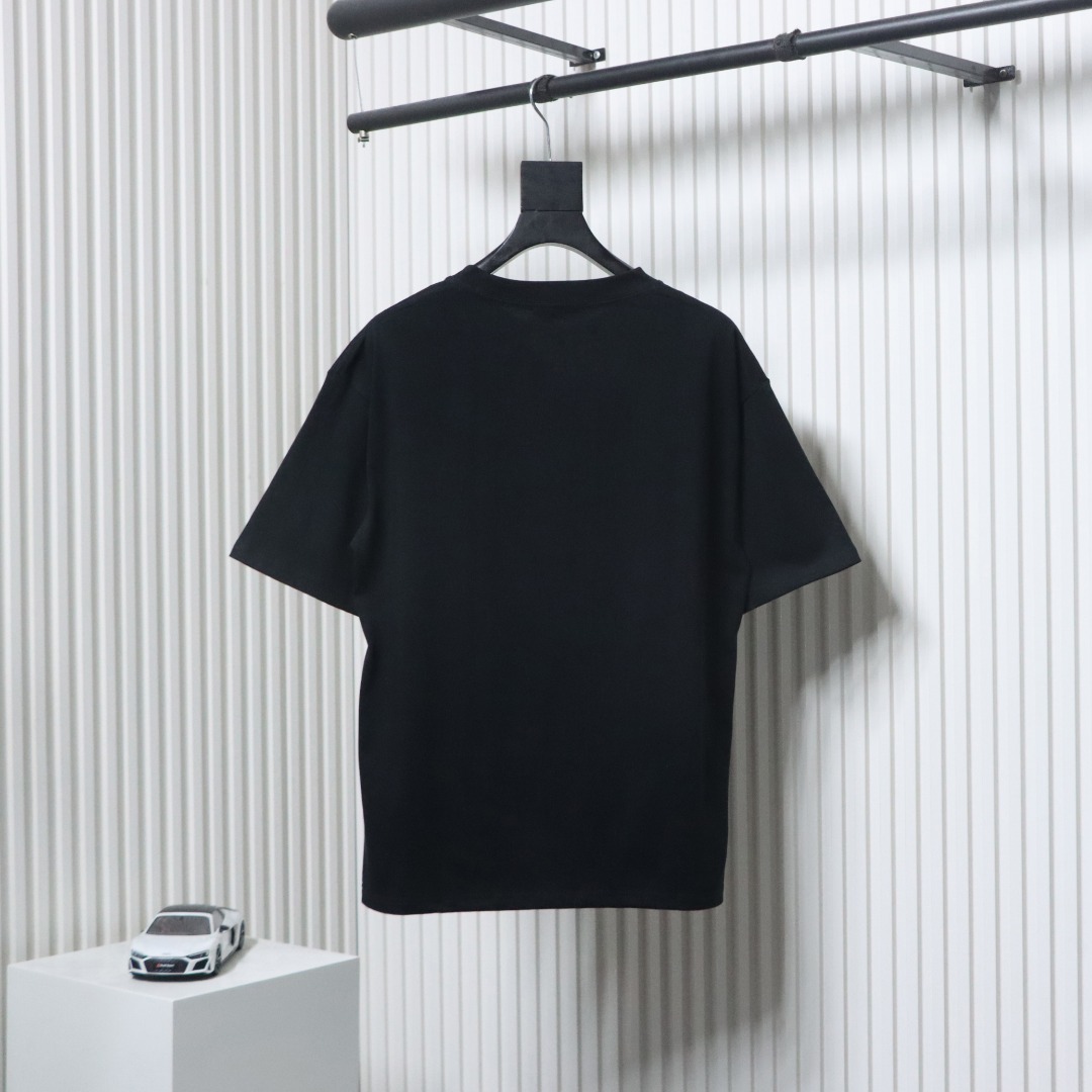 EM Sneakers Balenciaga 24ss Valentine's Day Collection Heart Print Black T-shirt