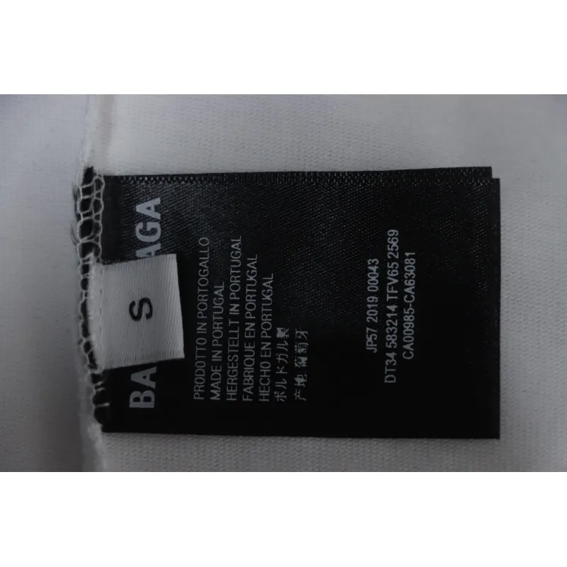 EM Sneakers Balenciaga 25ss 3M Printed Lettero Logo T-shirt Black