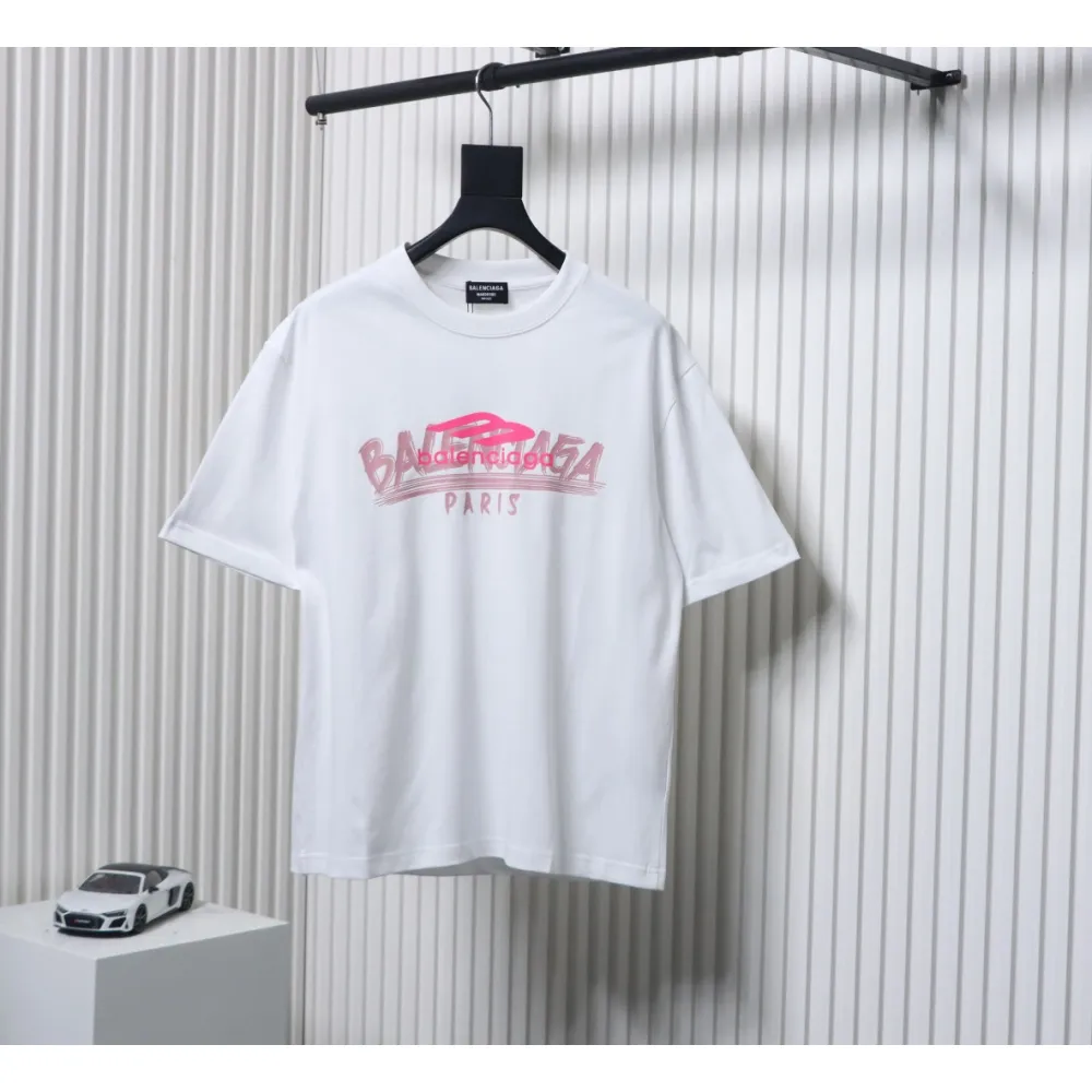 EM Sneakers Balenciaga 25ss 3M Printed Lettero Logo T-shirt White