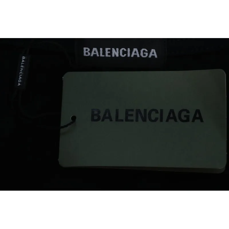 EM Sneakers Balenciaga 25SS Collar Lettering T-shirt Black