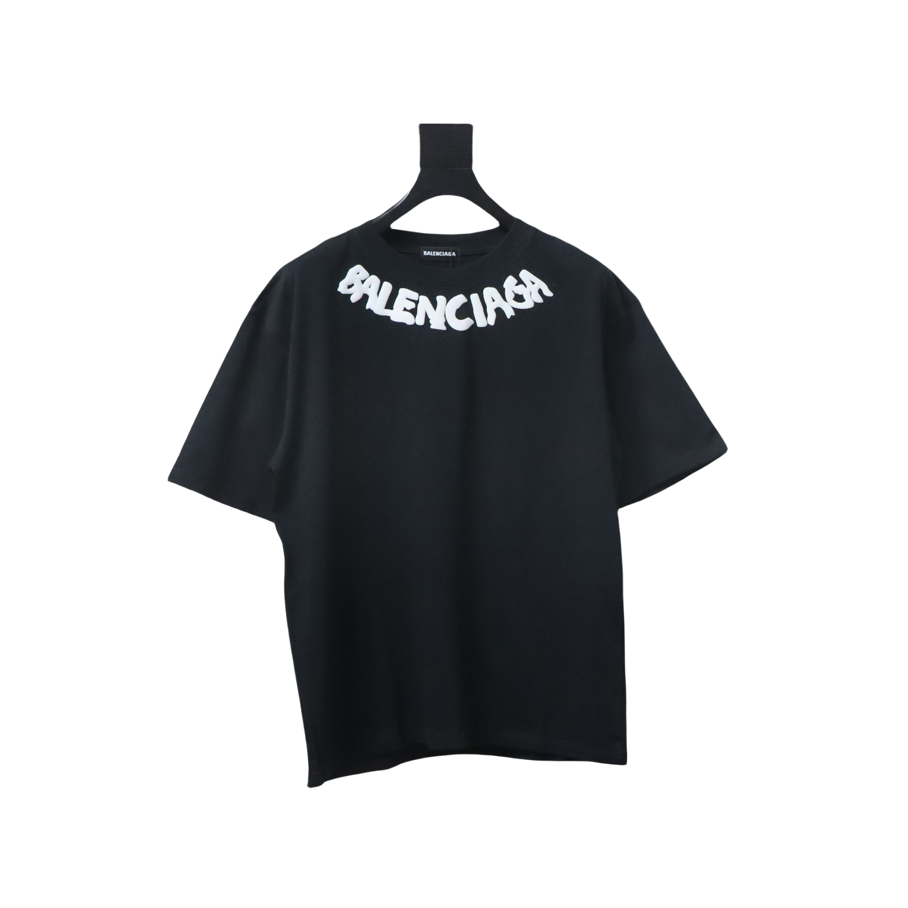 EM Sneakers Balenciaga 25SS Collar Lettering T-shirt Black