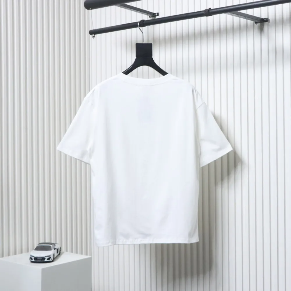 EM Sneakers Balenciaga 25SS Collar Lettering T-shirt White