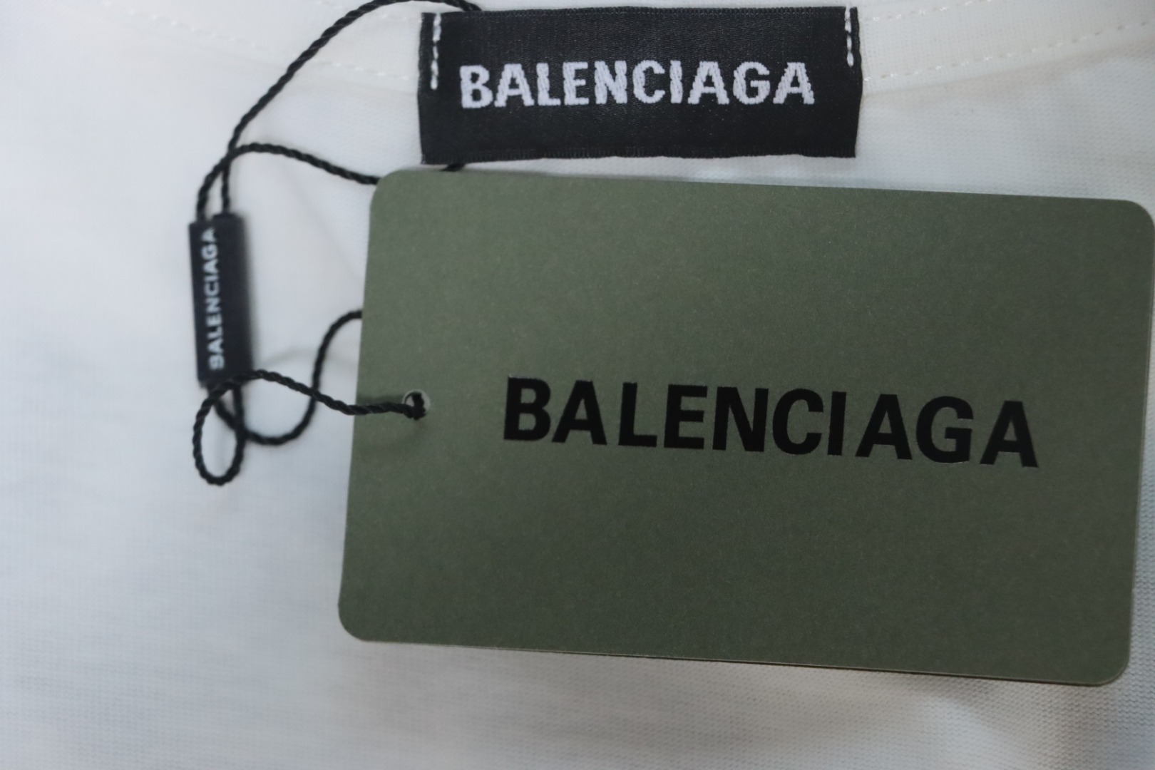 EM Sneakers Balenciaga 25SS Collar Lettering T-shirt White