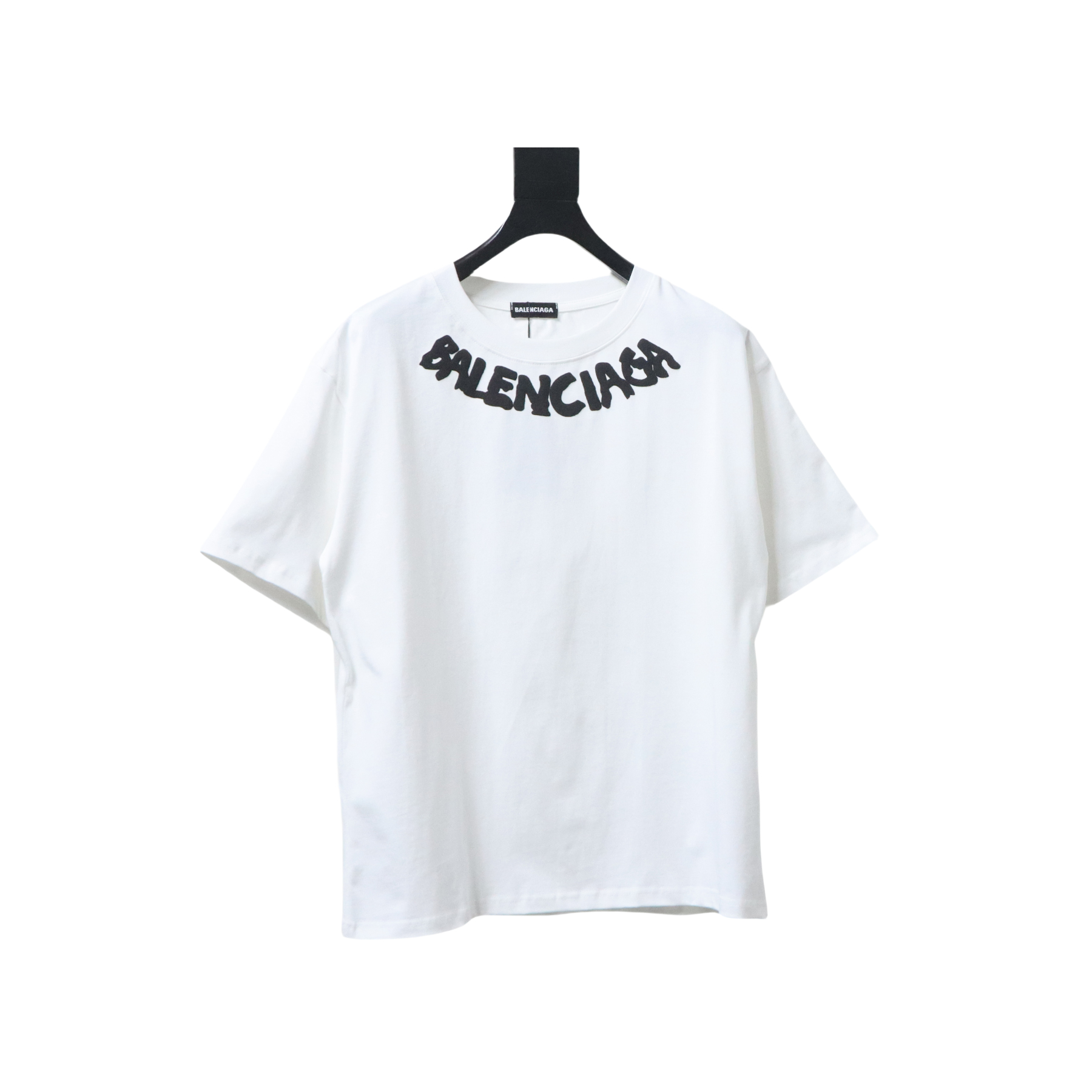 EM Sneakers Balenciaga 25SS Collar Lettering T-shirt White