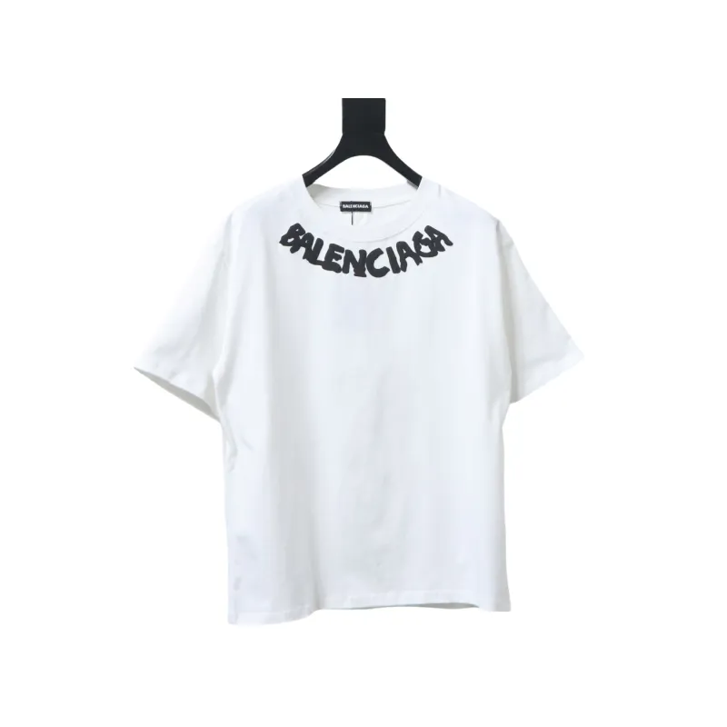 EM Sneakers Balenciaga 25SS Collar Lettering T-shirt White