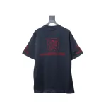 EM Sneakers Balenciaga 25ss LION CLUB Embroidered Logo T-shirt Black