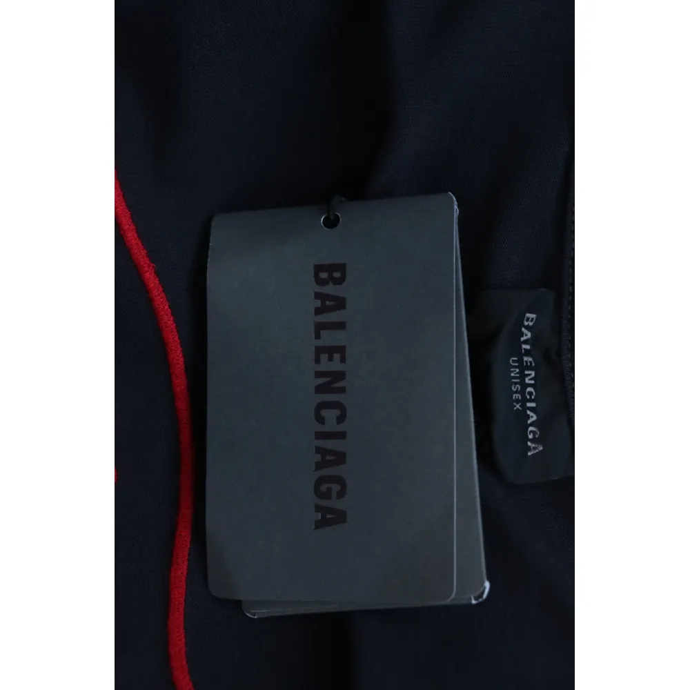 EM Sneakers Balenciaga 25ss LION CLUB Embroidered Logo T-shirt Black