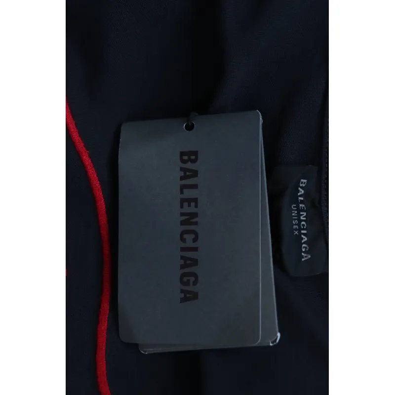 EM Sneakers Balenciaga 25ss LION CLUB Embroidered Logo T-shirt Black