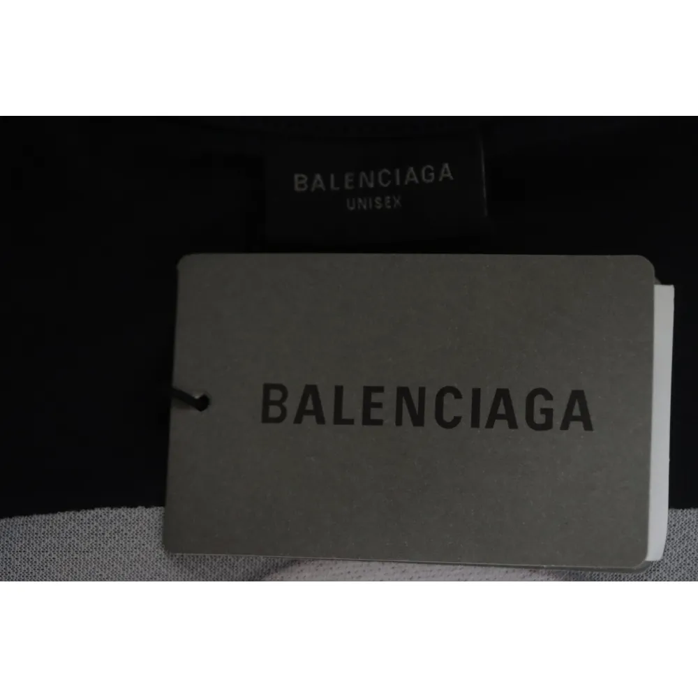 EM Sneakers Balenciaga 25ss Red Tape Print T-shirt Black
