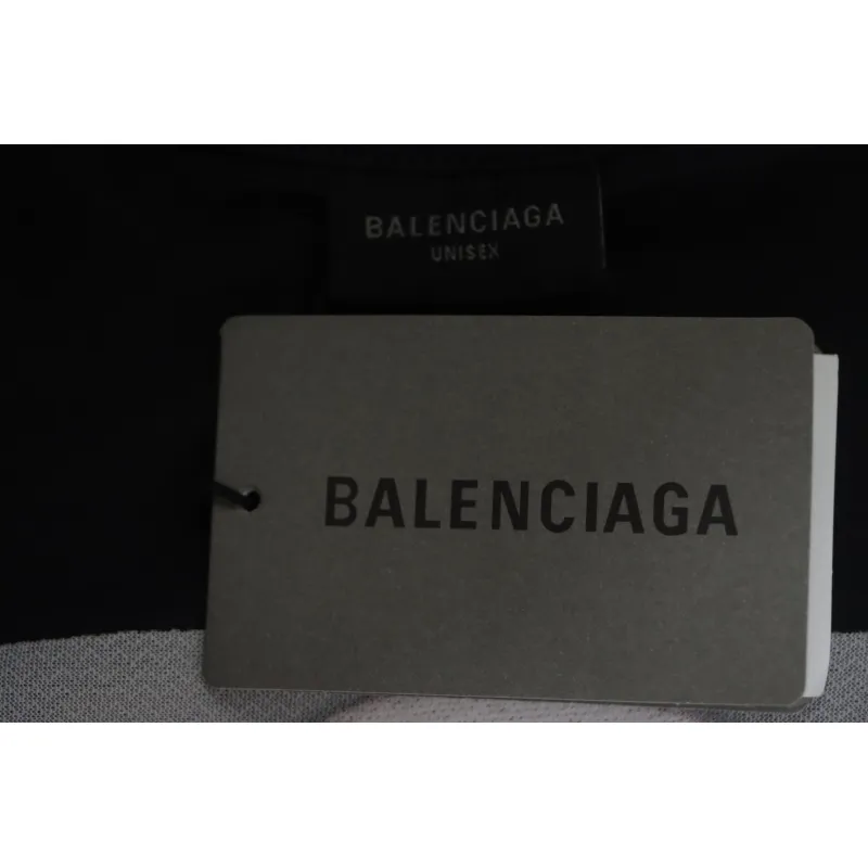 EM Sneakers Balenciaga 25ss Red Tape Print T-shirt Black