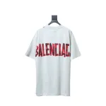 EM Sneakers Balenciaga 25ss Red Tape Print T-shirt White