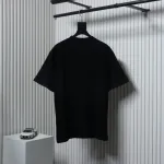 EM Sneakers Balenciaga Letter Print Crew Neck T-Shirt Black