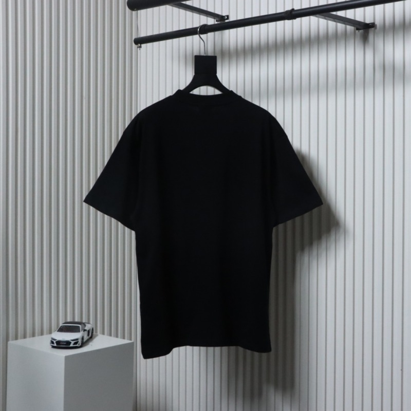 EM Sneakers Balenciaga Letter Print Crew Neck T-Shirt Black