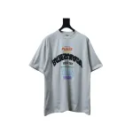 EM Sneakers Balenciaga Letter Print Crew Neck T-Shirt Grey