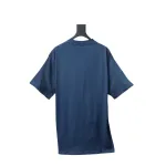 EM Sneakers Balenciaga Wheat Ear Double B Embroidered Washed T-shirt Blue