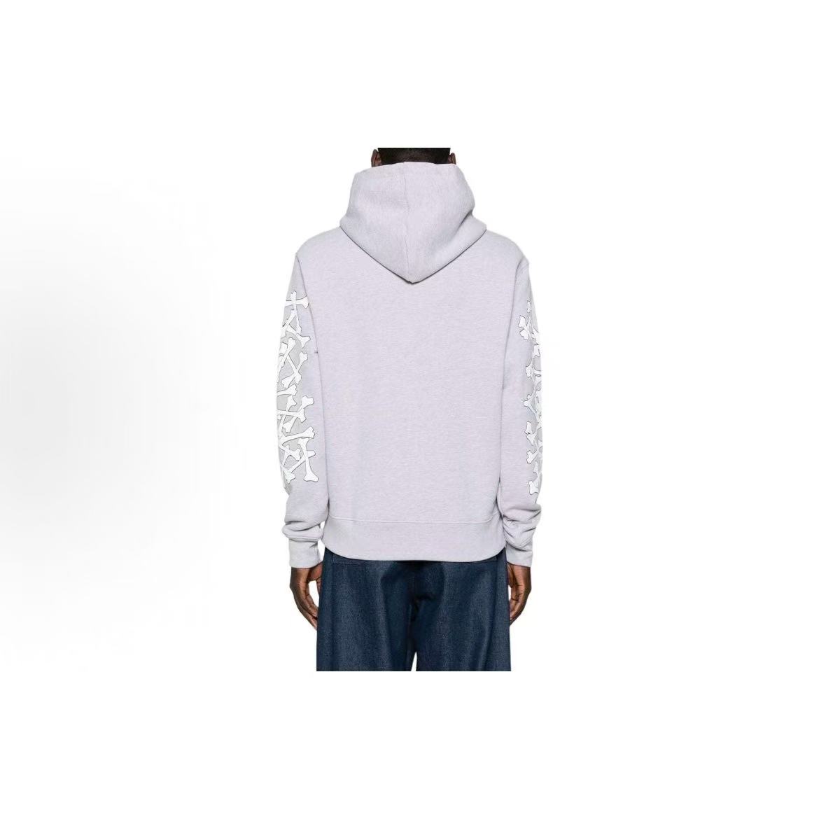 EM Sneakers Amiri FW24 Logo-embossed Jersey Textured Hoodie Red / Black / Gray