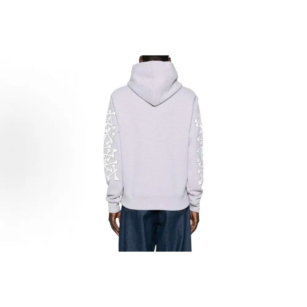 EM Sneakers Amiri FW24 Logo-embossed Jersey Textured Hoodie Red / Black / Gray