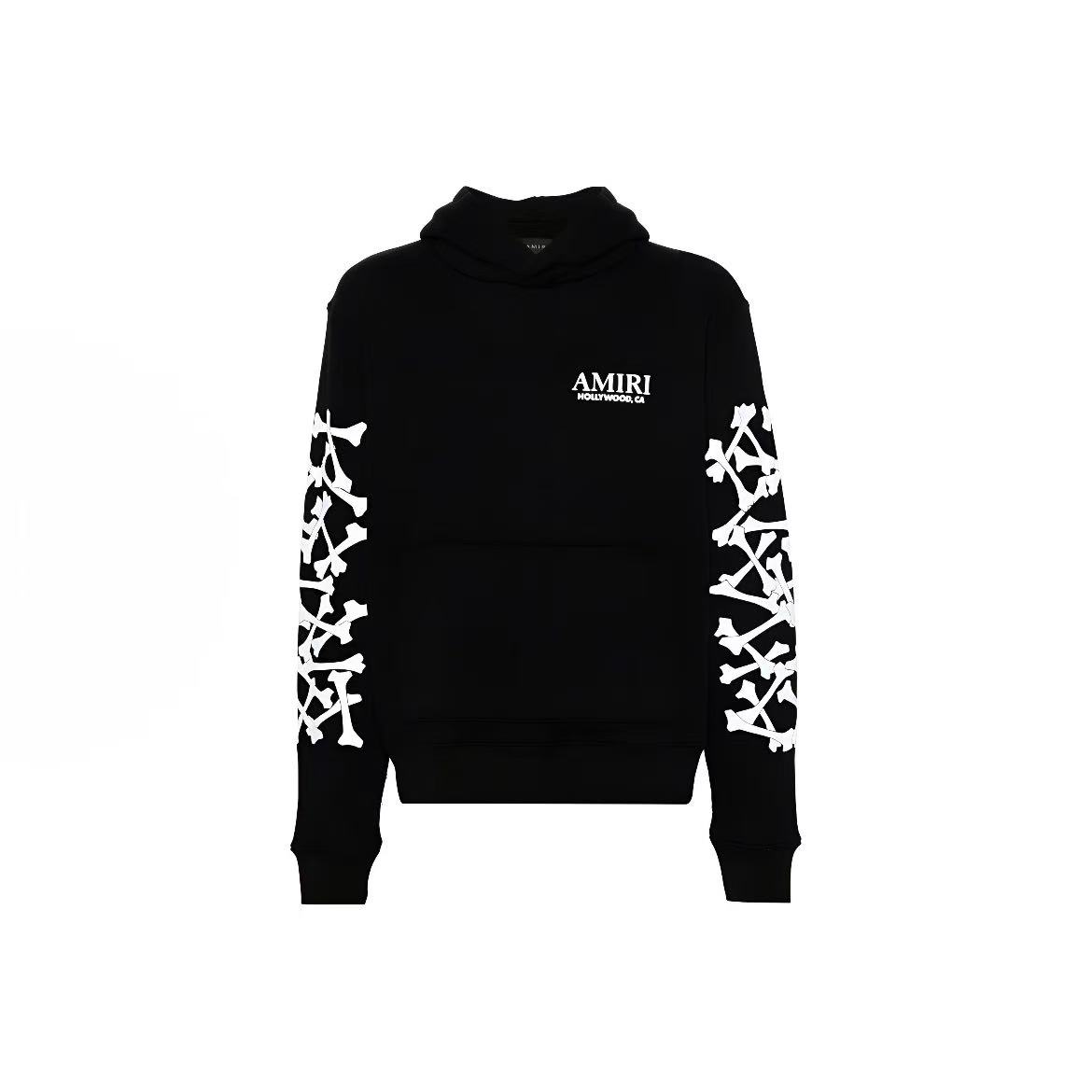 EM Sneakers Amiri FW24 Logo-embossed Jersey Textured Hoodie Red / Black / Gray