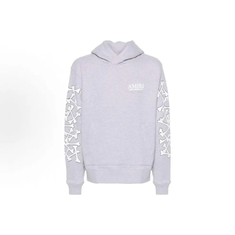 EM Sneakers Amiri FW24 Logo-embossed Jersey Textured Hoodie Red / Black / Gray