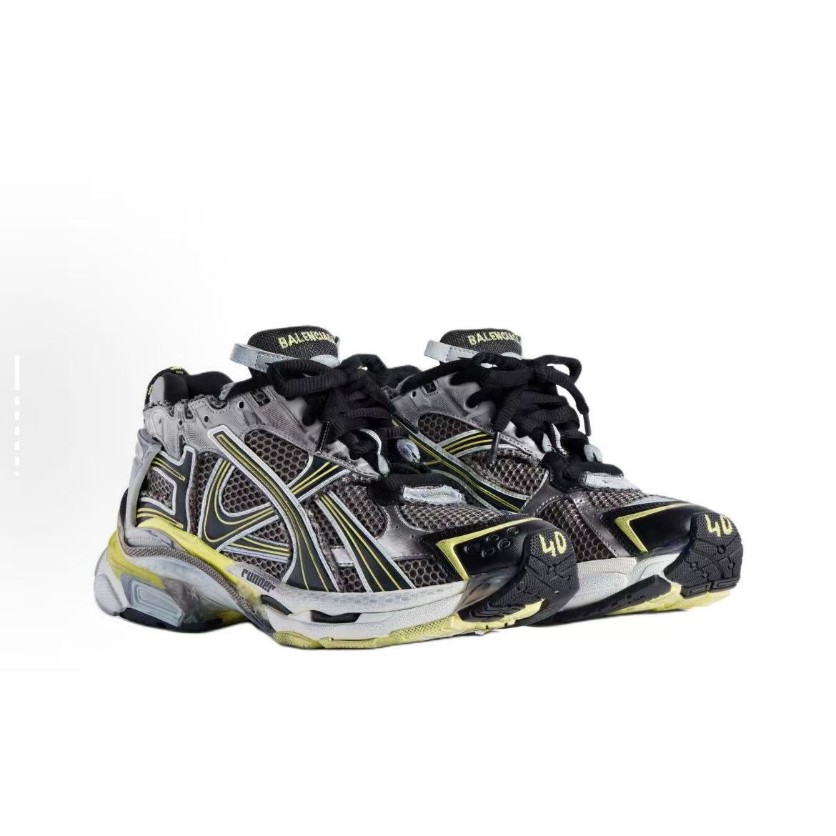 EM Sneakers Balenciaga Runner Grey Yellow