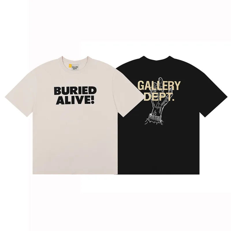 EM Sneakers Gallery Dept T-Shirt 6033 Black / Apricot