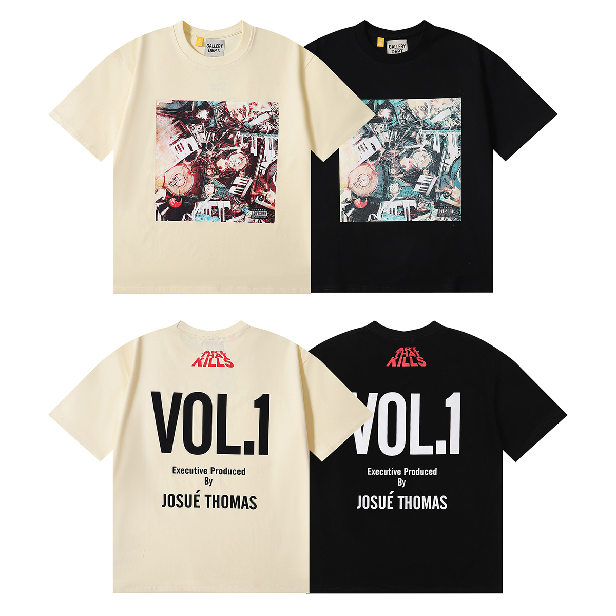 EM Sneakers Gallery Dept T-Shirt 6056 Black/Apricot