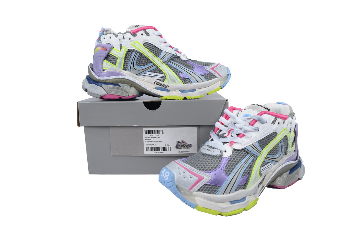 EM Sneakers Balenciaga Runner Sneaker Pink Blue Purple