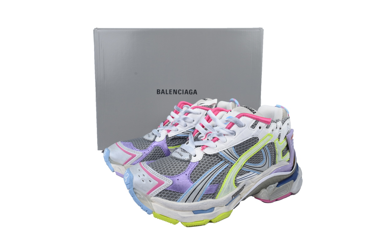 EM Sneakers Balenciaga Runner Sneaker Pink Blue Purple