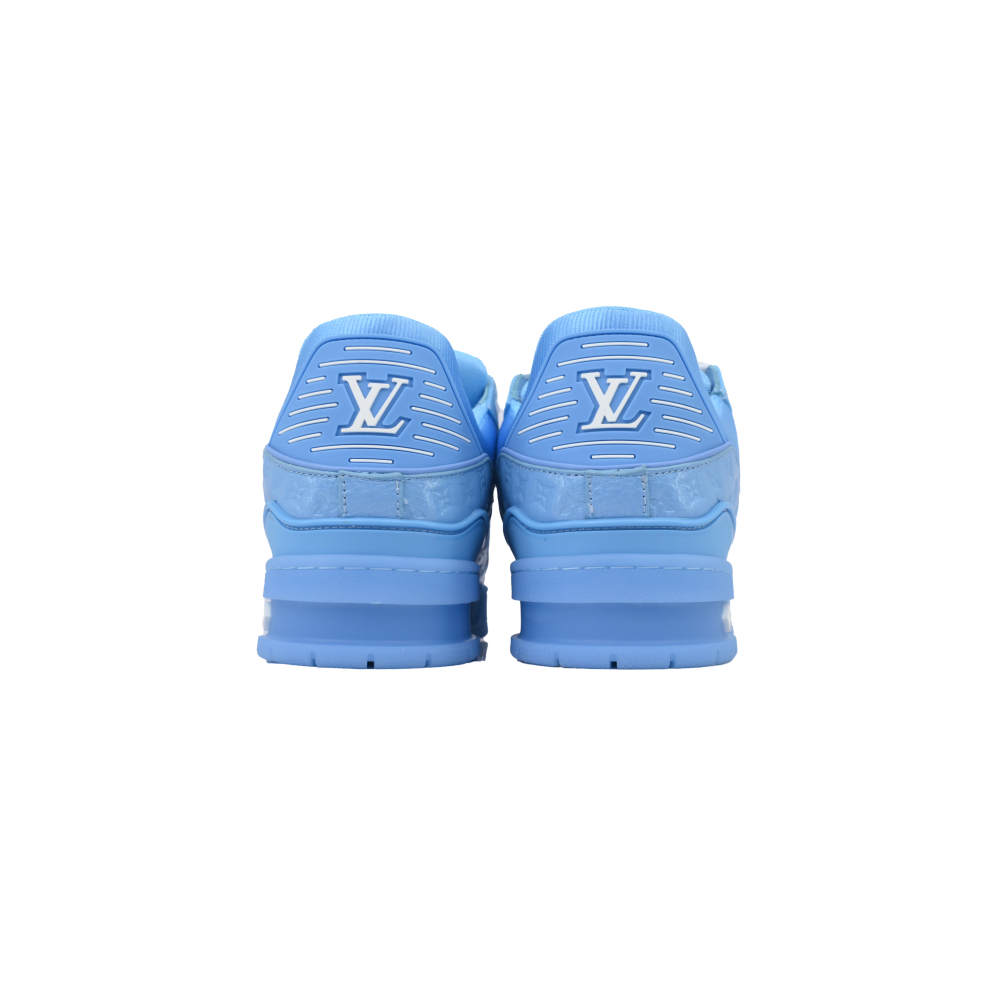 EM Sneakers Louis Vuitton Trainer All Blue Embossing