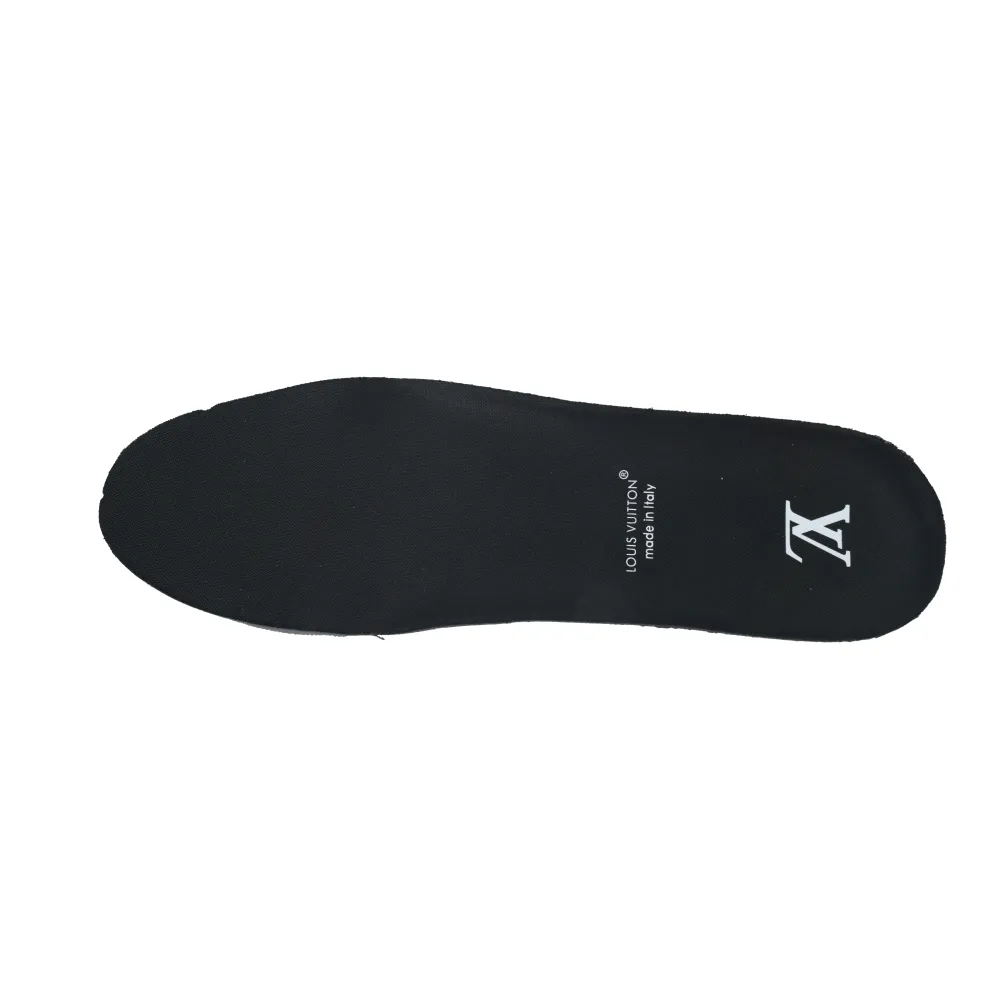 EM Sneakers Louis Vuitton Trainer Black Lychee Patent Leather