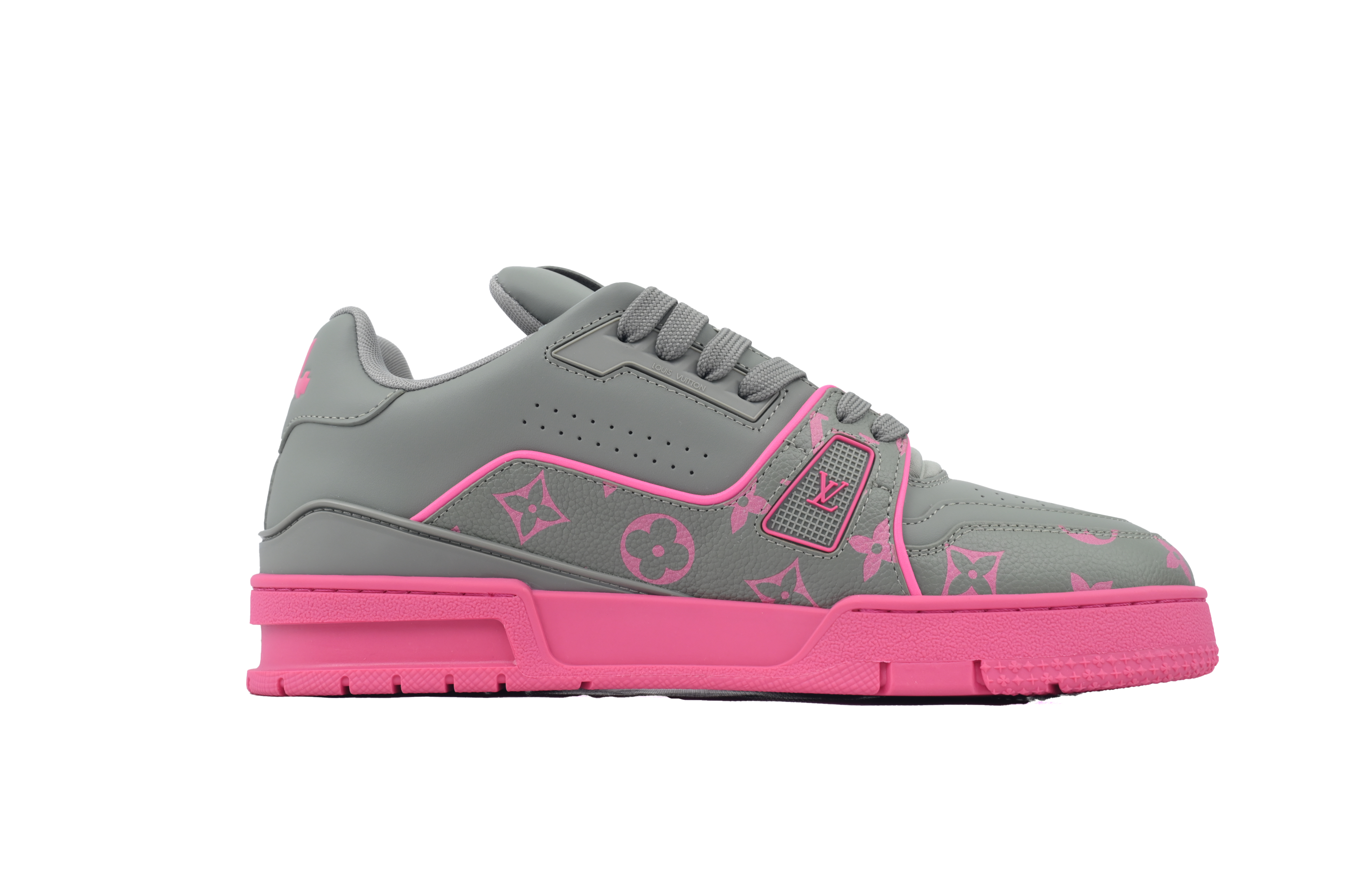 EM Sneakers Louis Vuitton Trainer Dark Gray Color Printing