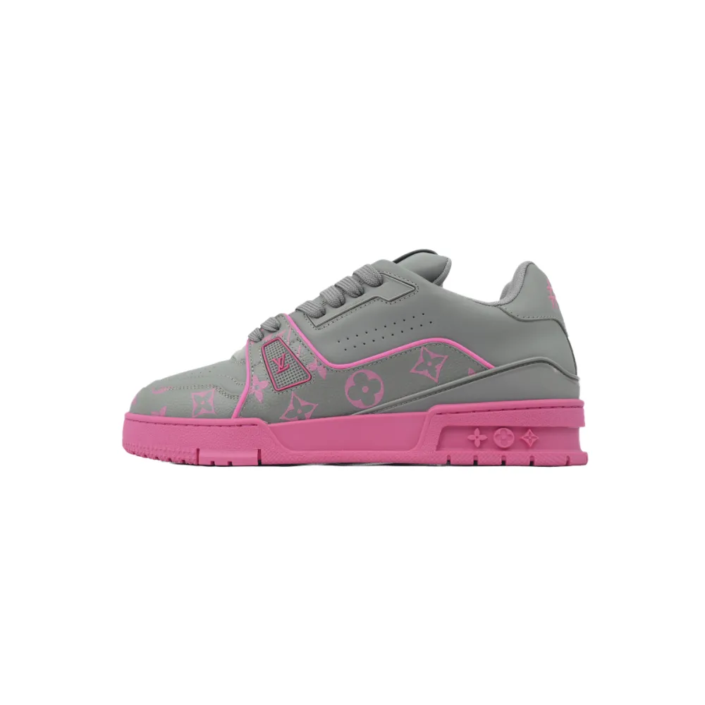 EM Sneakers Louis Vuitton Trainer Dark Gray Color Printing