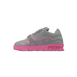 EM Sneakers Louis Vuitton Trainer Dark Gray Color Printing