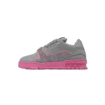 EM Sneakers Louis Vuitton Trainer Dark Gray Color Printing