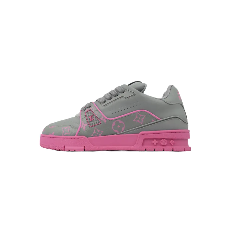 EM Sneakers Louis Vuitton Trainer Dark Gray Color Printing