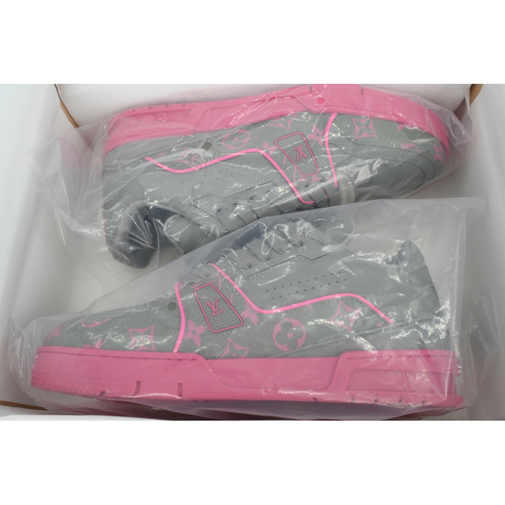 EM Sneakers Louis Vuitton Trainer Dark Gray Color Printing