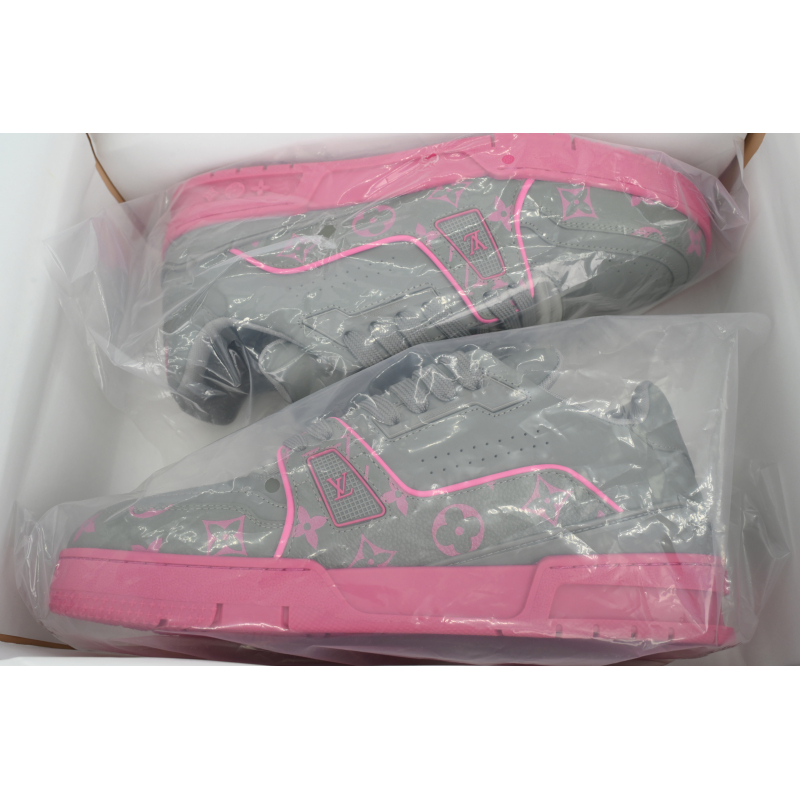EM Sneakers Louis Vuitton Trainer Dark Gray Color Printing