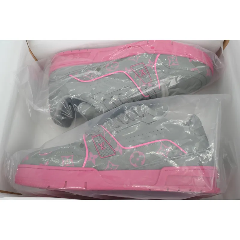 EM Sneakers Louis Vuitton Trainer Dark Gray Color Printing