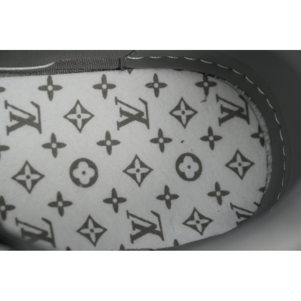 EM Sneakers Louis Vuitton Trainer Dark Gray Color Printing