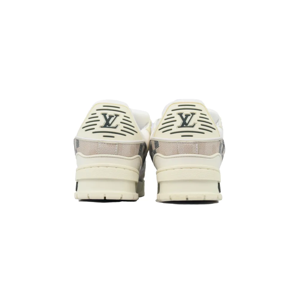 EM Sneakers Louis Vuitton Trainer Grey White Grid