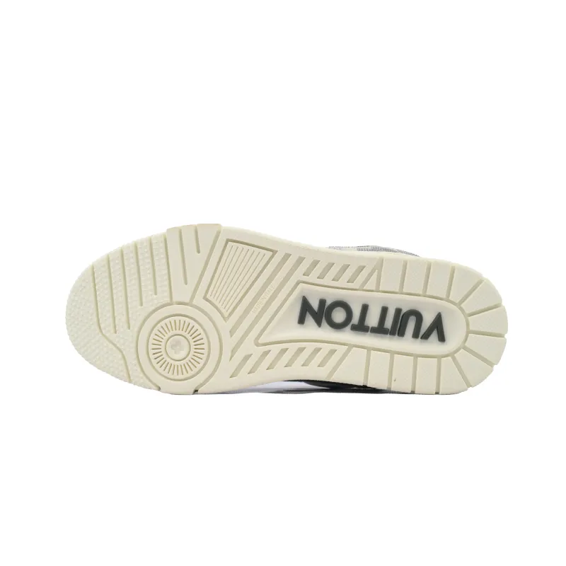 EM Sneakers Louis Vuitton Trainer Grey White Grid