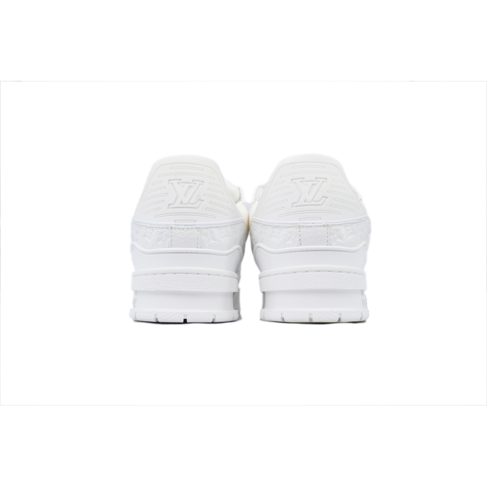 EM Sneakers Louis Vuitton Trainer White Lychee Lacquer Skin
