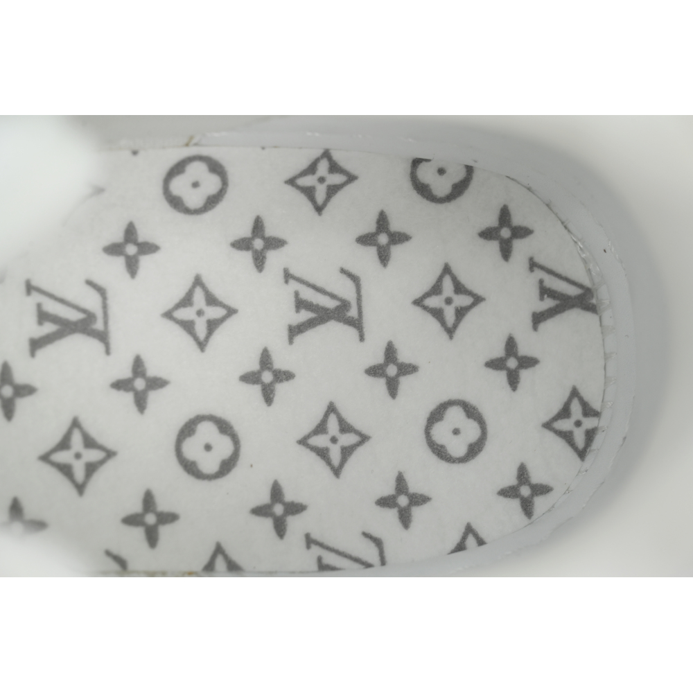 EM Sneakers Louis Vuitton Trainer White Lychee Lacquer Skin