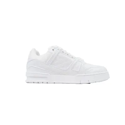 EM Sneakers Louis Vuitton Trainer White Lychee Lacquer Skin 02