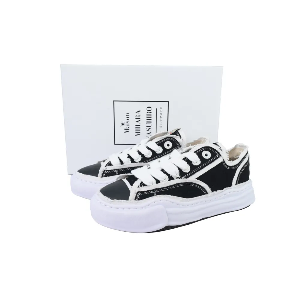 EM Sneakers Mihara Yasuhiro Black and White Cloth NO.732